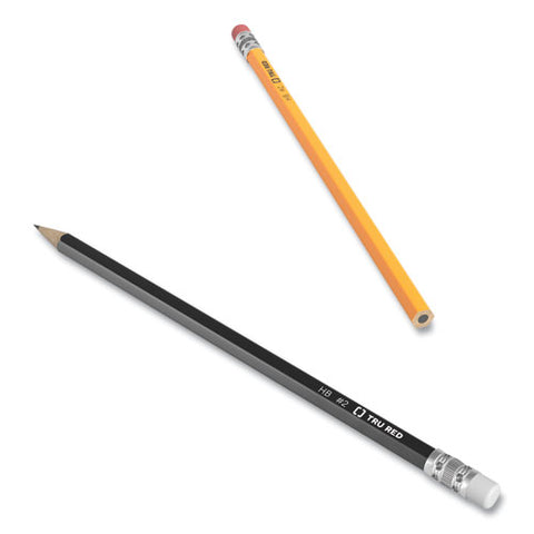 Pre-sharpened Wooden Pencil, Hb (#2), Black Lead, Yellow Barrel, 24/pack