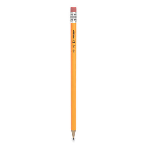 Pre-sharpened Wooden Pencil, Hb (#2), Black Lead, Yellow Barrel, 24/pack