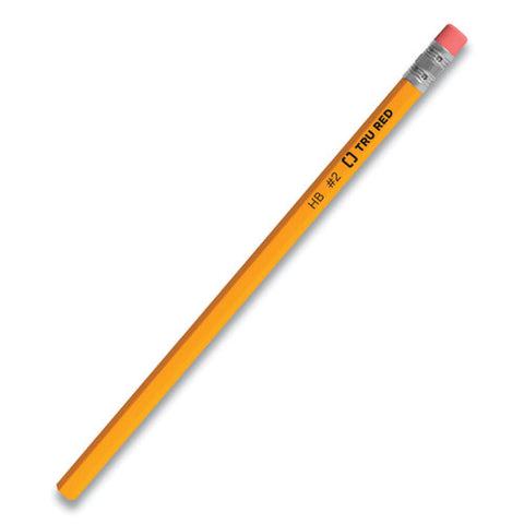 Wooden Pencil, Hb (#2), Black Lead, Yellow Barrel, 72/pack