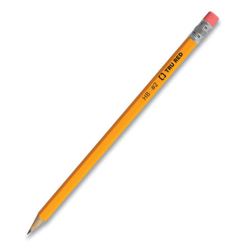 Pre-sharpened Wooden Pencil, Hb (#2), Black Lead, Yellow Barrel, 72/pack