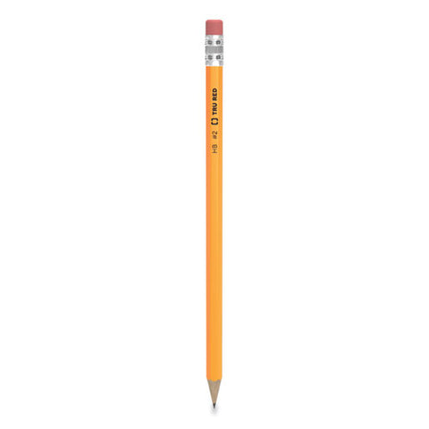 Pre-sharpened Wooden Pencil, Hb (#2), Black Lead, Yellow Barrel, 48/pack