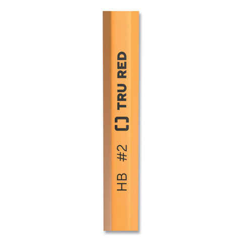 Pre-sharpened Wooden Pencil, Hb (#2), Black Lead, Yellow Barrel, 48/pack