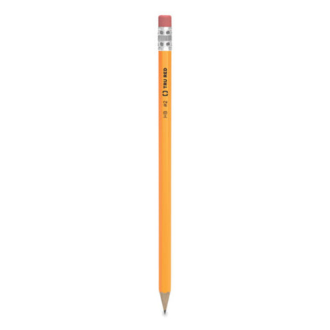 Wooden Pencil, Hb (#2), Black Lead, Yellow Barrel, 48/pack