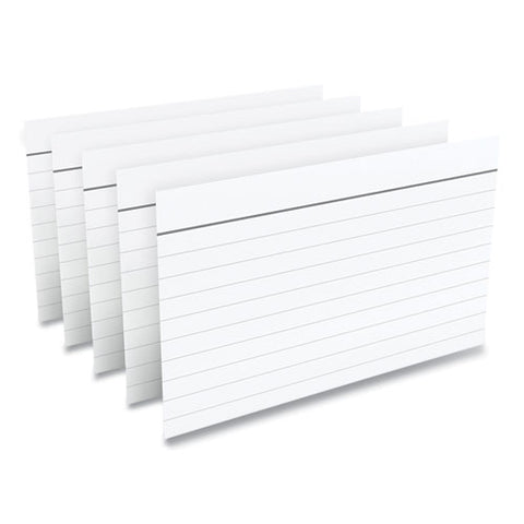 Index Cards, Ruled, 3 X 5, White, 100/pack