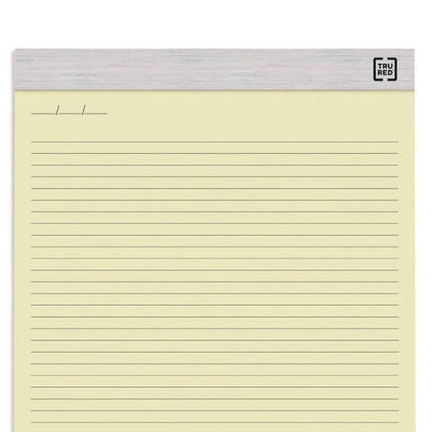 Notepads, Narrow Rule, 50 Canary Yellow 8.5 X 11.75 Sheets, 6/pack