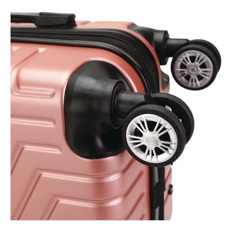 Spettacolo Hardside Carry-on Spinner Suitcase, 13.7 X 8.2 X 20, Rose Gold