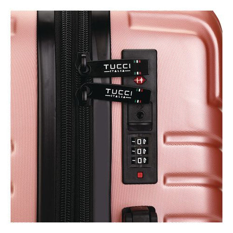 Spettacolo Hardside Carry-on Spinner Suitcase, 13.7 X 8.2 X 20, Rose Gold