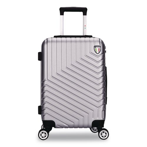 Spettacolo Hardside Carry-on Spinner Suitcase, 13.7 X 8.2 X 20, Titanium Silver