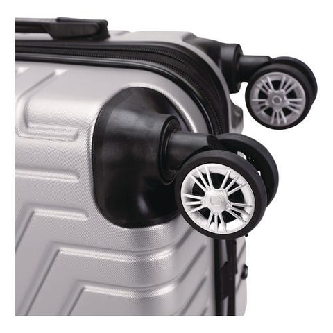 Spettacolo Hardside Carry-on Spinner Suitcase, 13.7 X 8.2 X 20, Titanium Silver