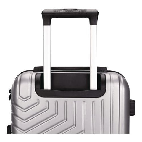 Spettacolo Hardside Carry-on Spinner Suitcase, 13.7 X 8.2 X 20, Titanium Silver