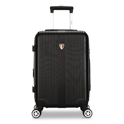 Tesoro Hardside Carry-on Spinner Suitcase, 13.7 X 7.6 X 22.8, Black