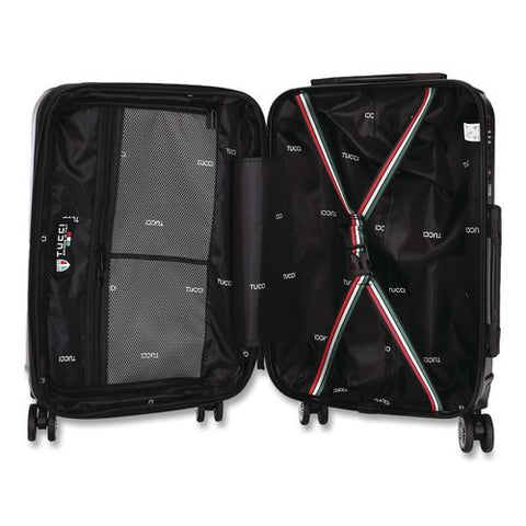 Tesoro Hardside Carry-on Spinner Suitcase, 13.7 X 7.6 X 22.8, Black