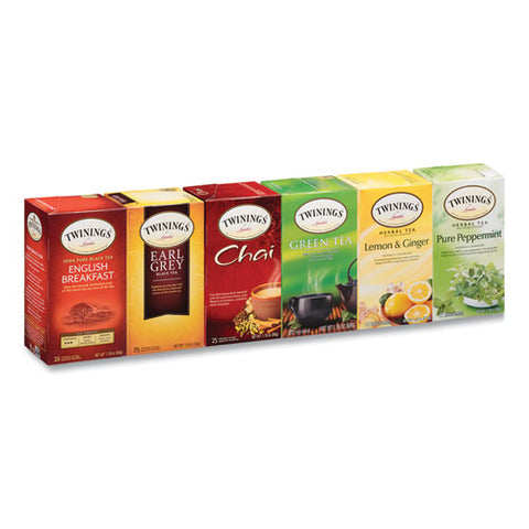 Tea Bags, Assorted, 25/box