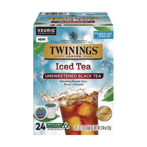 Iced Tea K-cups, Unsweetened Black, 24/box