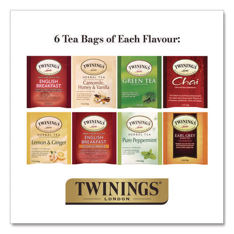 Classics Collection Assorted Tea Bags, 48/box