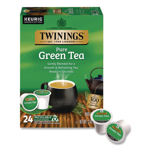 Tea K-cups, Green Tea, 0.11 Oz, 24/box