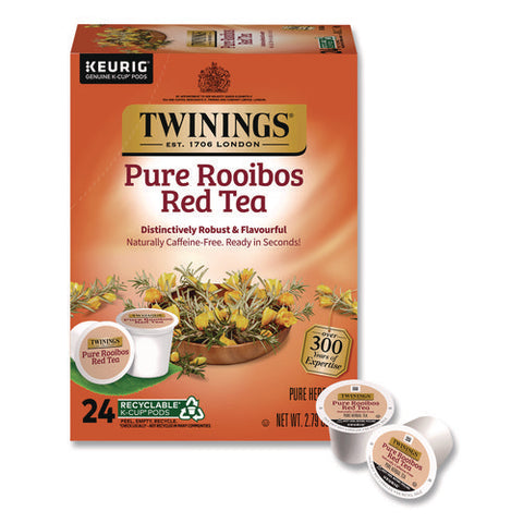 Tea K-cups, Pure Rooibos Red Tea, 0.12 Oz, 24/box