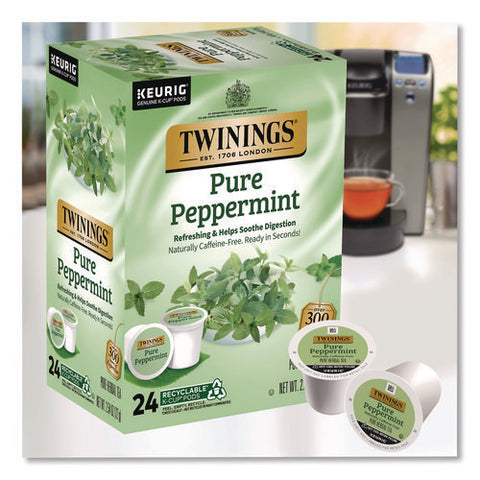 Tea K-cups, Pure Peppermint, 0.11 Oz, 24/box