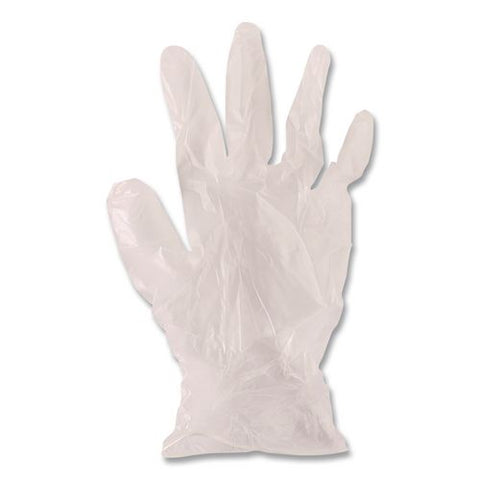 V5101 Series Latex-free Lightly Powdered Vinyl Gloves, Large, 3 Mil Thick, 9" Long, Clear, 1,000/carton