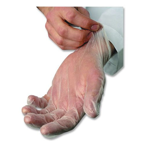 V5101 Series Latex-free Lightly Powdered Vinyl Gloves, Large, 3 Mil Thick, 9" Long, Clear, 1,000/carton