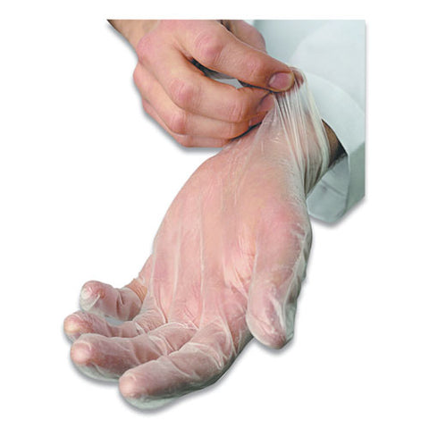 V5101 Series Latex-free Powdered Vinyl Gloves, 3 Mil, Small, Clear, 100/box