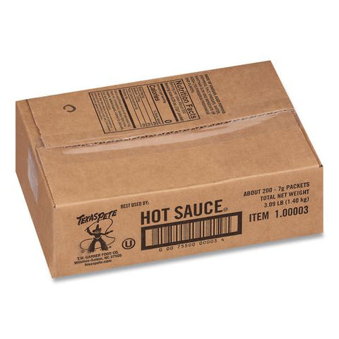 Hot Sauce Packets, Original, 0.25 Oz Packet, 200/carton