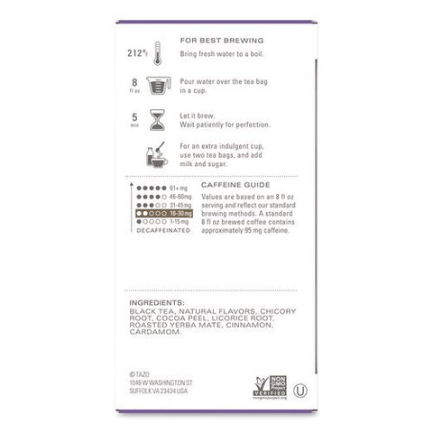 Tea Bags, Vanilla Bean Macaron, 0.07 Oz Filterbag, 15/box