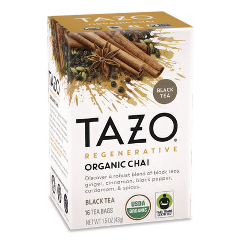 Tea Bags, Organic Chai, 16/box