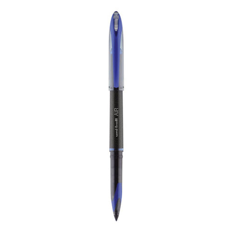 Air Porous Gel Pen, Stick, Medium 0.7 Mm, Blue Ink, Black/blue Barrel, 3/pack