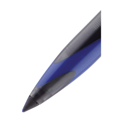 Air Porous Gel Pen, Stick, Medium 0.7 Mm, Blue Ink, Black/blue Barrel, 3/pack