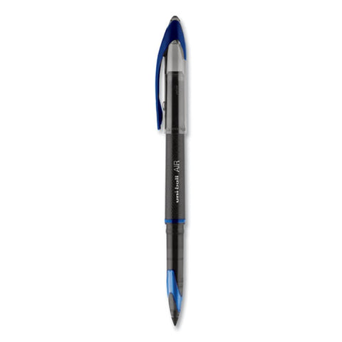 Air Porous Gel Pen, Stick, Medium 0.7 Mm, Blue Ink, Black/blue Barrel, 3/pack