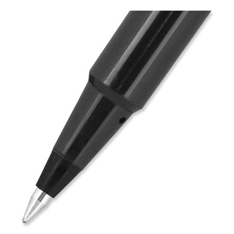 Roller Ball Pen, Stick, Extra-fine 0.5 Mm, Black Ink, Black Barrel, 72/pack