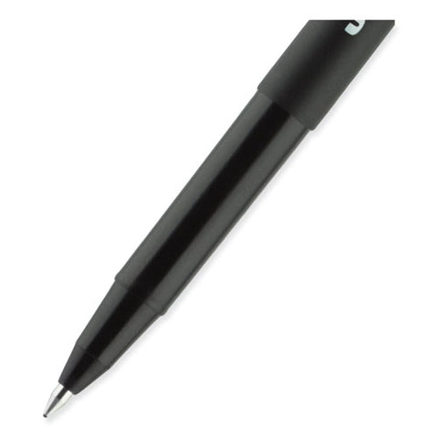 Onyx Roller Ball Pen, Stick, Fine 0.7 Mm, Black Ink, Black Barrel, 72/pack