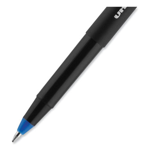 Onyx Roller Ball Pen, Stick, Fine 0.7 Mm, Blue Ink, Black/blue Barrel, 72/pack