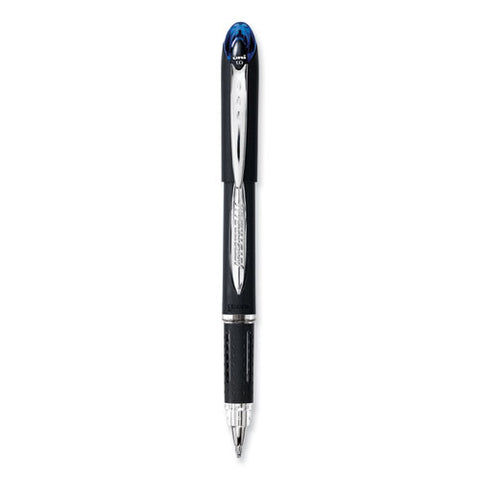 Jetstream Stick Hybrid Gel Pen, Bold 1 Mm, Blue Ink, Black/silver/blue Barrel