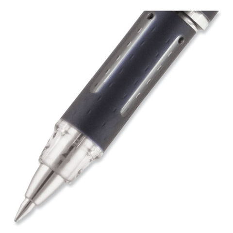 Jetstream Hybrid Gel Pen, Stick, Fine 0.7 Mm, Black Ink, Black/silver Barrel