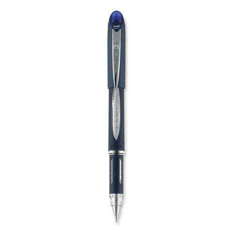 Jetstream Hybrid Gel Pen, Stick, Fine 0.7 Mm, Blue Ink, Blue/silver Barrel