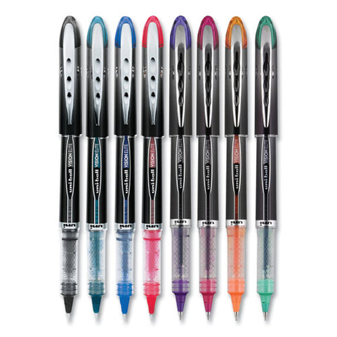 Vision Elite Hybrid Gel Pen, Stick, Fine 0.5 Mm, Assorted Ink And Barrel Colors