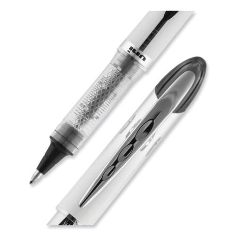 Vision Elite Hybrid Gel Pen, Stick, Bold 0.8 Mm, Black Ink, White/black/clear Barrel