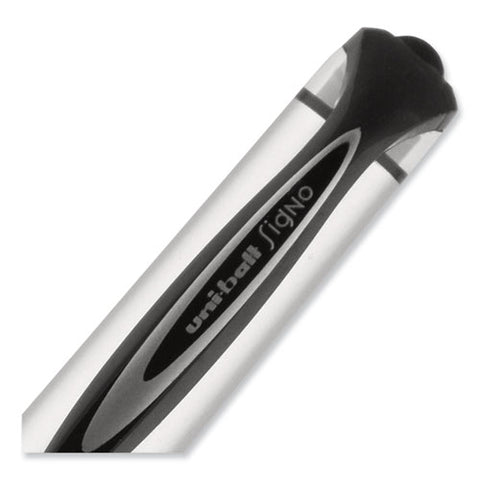 207 Impact Gel Pen, Stick, Bold 1 Mm, Black Ink, Silver/black Barrel