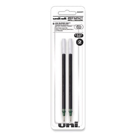 207 Impact Gel Stick Pen Refills, Bold 1 Mm Conical Tip, Black Ink, 2/pack