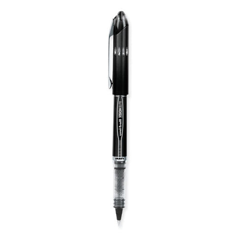 Vision Elite Hybrid Gel Pen, Stick, Extra-fine 0.5 Mm, Black Ink, Black/clear Barrel