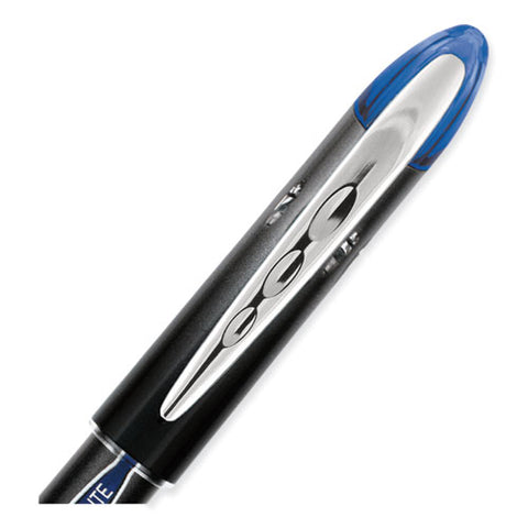 Vision Elite Hybrid Gel Pen, Stick, Extra-fine 0.5 Mm, Blue Ink, Black/blue/clear Barrel