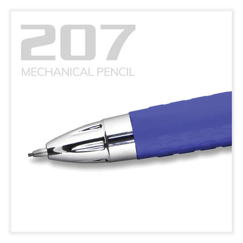 207 Mechanical Pencil, 0.7 Mm, Hb (#2), Black Lead, Blue Barrel, Dozen