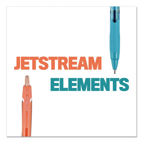 Jetstream Elements Hybrid Gel Pen, Retractable, Medium 1 Mm, Assorted Ink And Barrel Colors, 5/pack