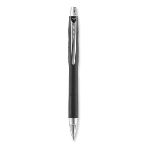 Jetstream Retractable Hybrid Gel Pen, Bold 1 Mm, Black Ink, Black/silver Barrel