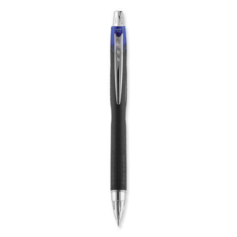 Jetstream Retractable Hybrid Gel Pen, Bold 1 Mm, Blue Ink, Black/silver/blue Barrel