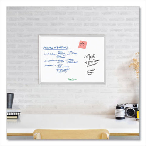 Melamine Dry Erase Board, 24" X 18" (actual Size: 23" X 17"), White Surface, Satin Aluminum Frame