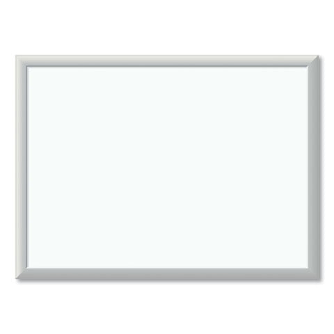 Melamine Dry Erase Board, 24" X 18" (actual Size: 23" X 17"), White Surface, Satin Aluminum Frame