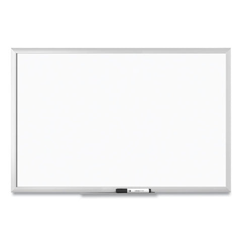 Melamine Dry Erase Board, 36" X 24" (actual Size: 35" X 23"), White Surface, Satin Aluminum Frame